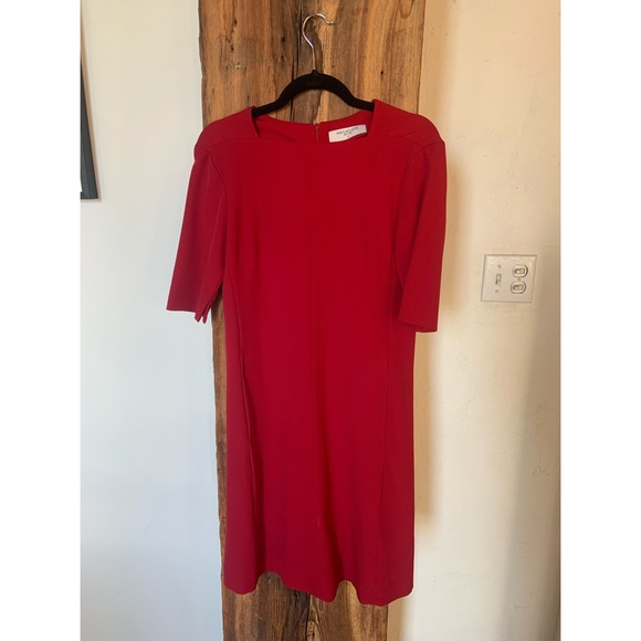 MM LaFleur “Emily” Work Dress in Red 6 - Picture 4 of 5